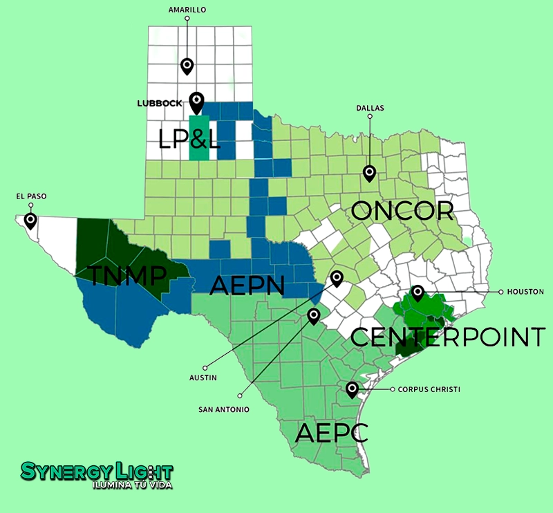 Mapa de Texas